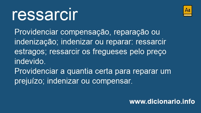 Significado de ressarcir