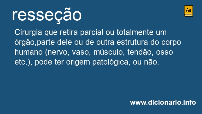 Significado de resseo