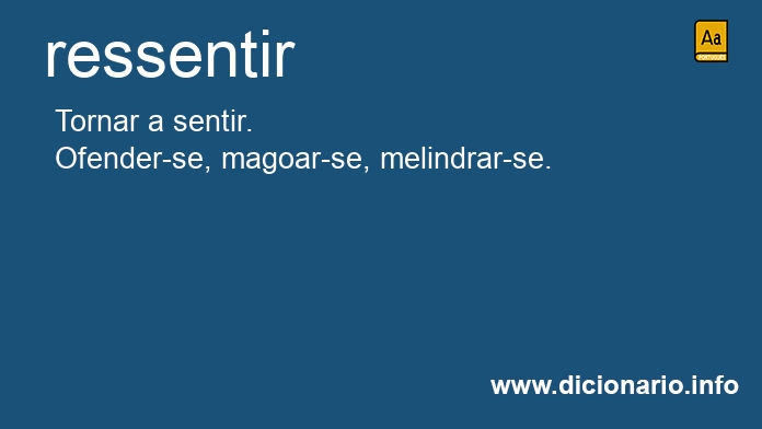 Significado de ressente