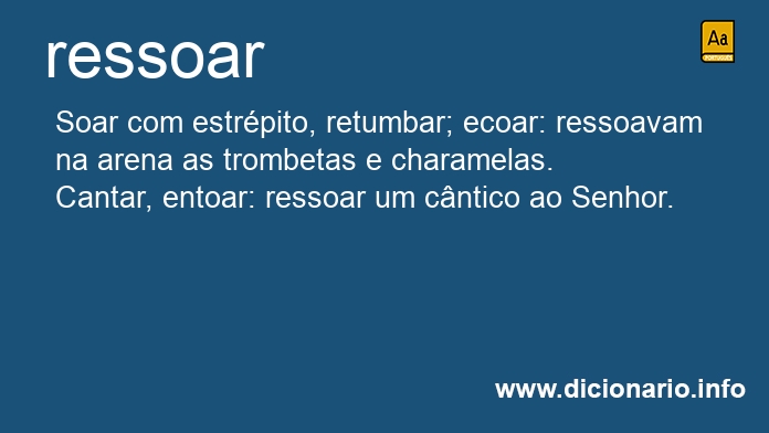 Significado de ressoar