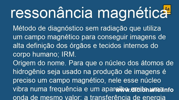 Significado de ressonncia magntica