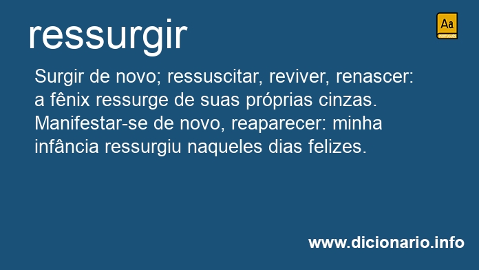 Significado de ressurgem