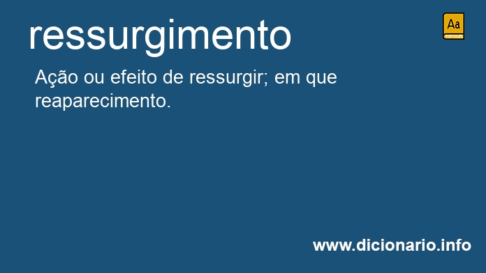 Significado de ressurgimento