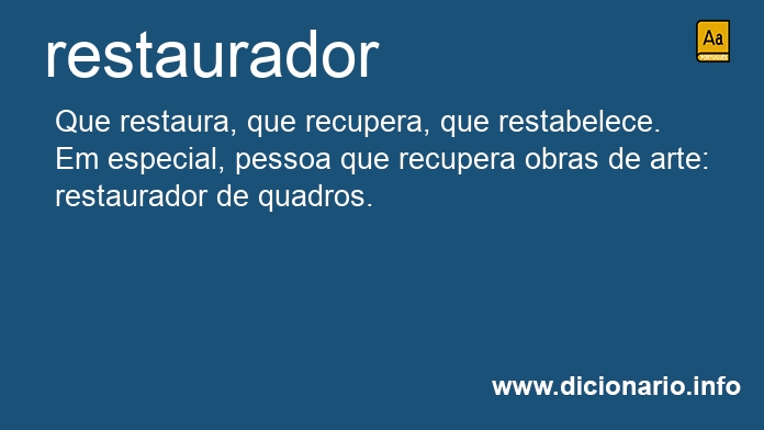 Significado de restaurador