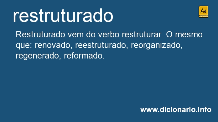 Significado de restruturado