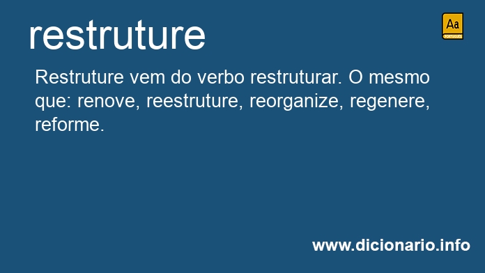 Significado de restruture