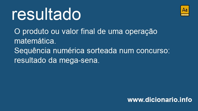 Significado de resultado