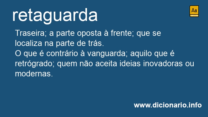 Significado de retaguardas
