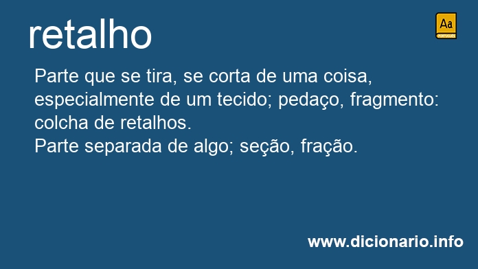 Significado de retalhos