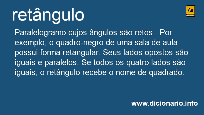 Significado de retngulos