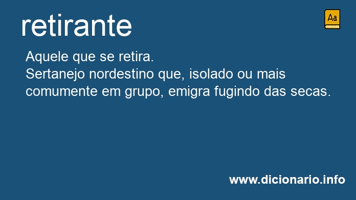Significado de retirantes