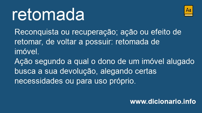 Significado de retomadas