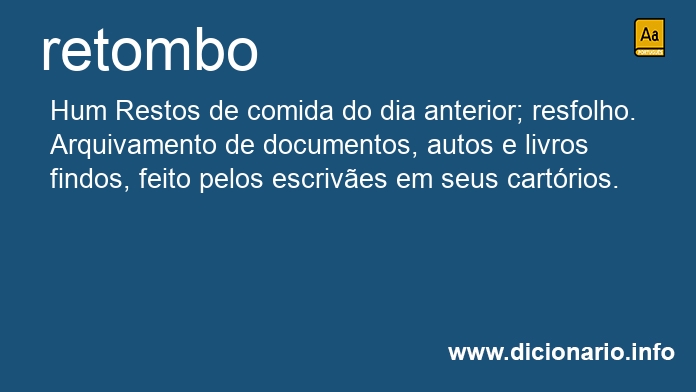 Significado de retombo