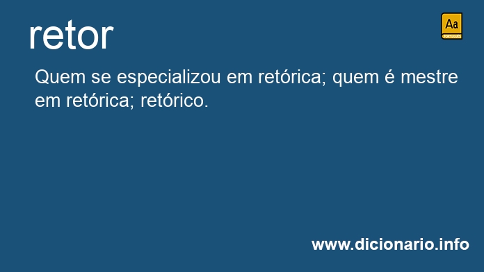 Significado de retor