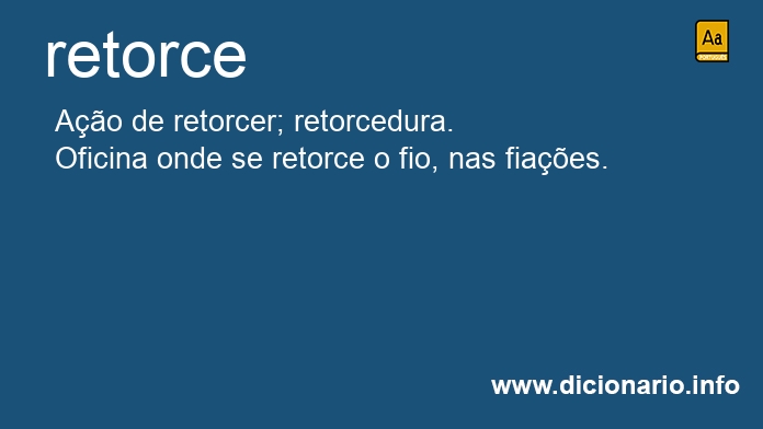 Significado de retorca