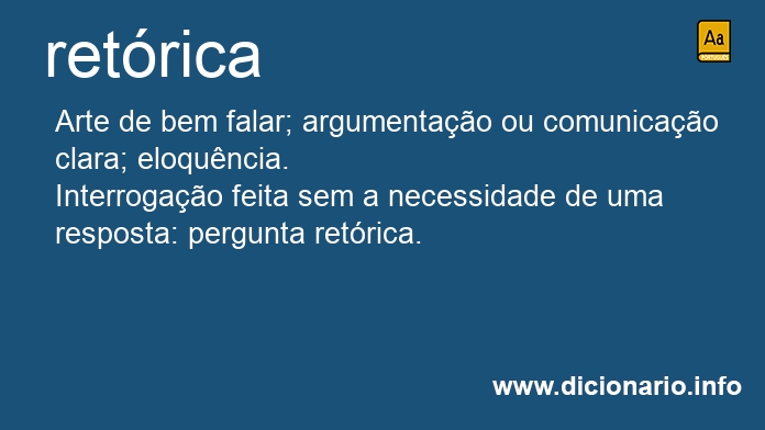 Significado de retrica