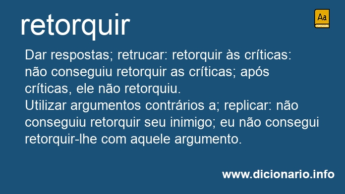 Significado de retorqueis