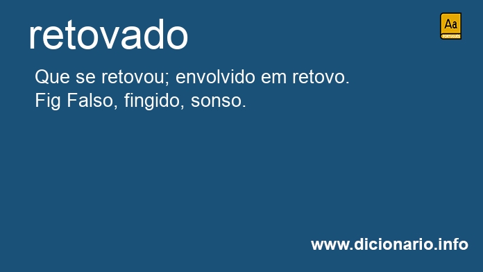 Significado de retovado
