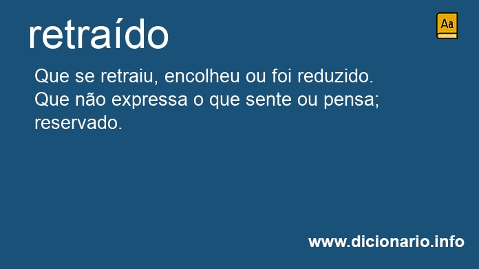 Significado de retrados