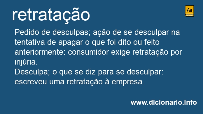 Significado de retratao