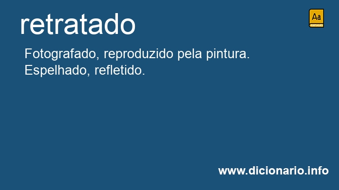 Significado de retratado