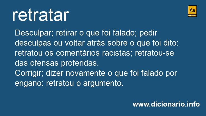 Significado de retratarei