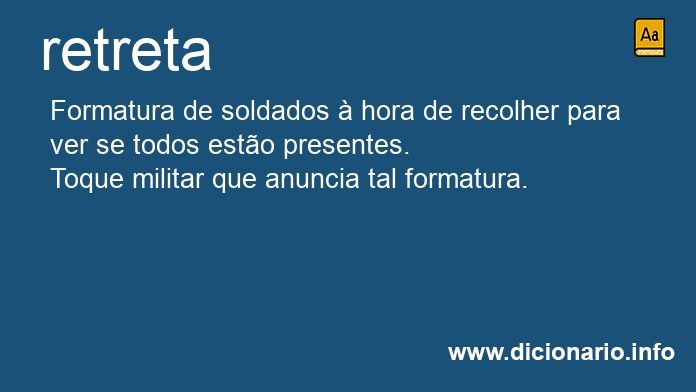 Significado de retretas