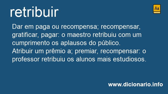 Significado de retribudo