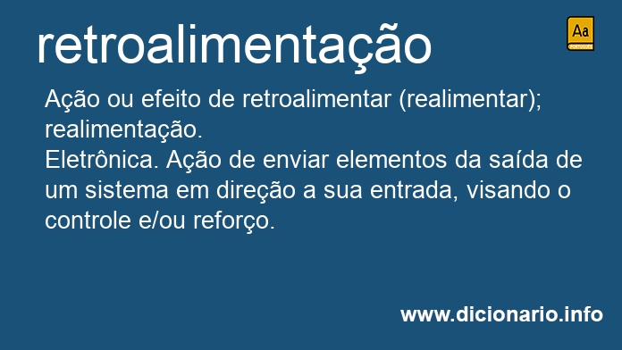 Significado de retroalimentao