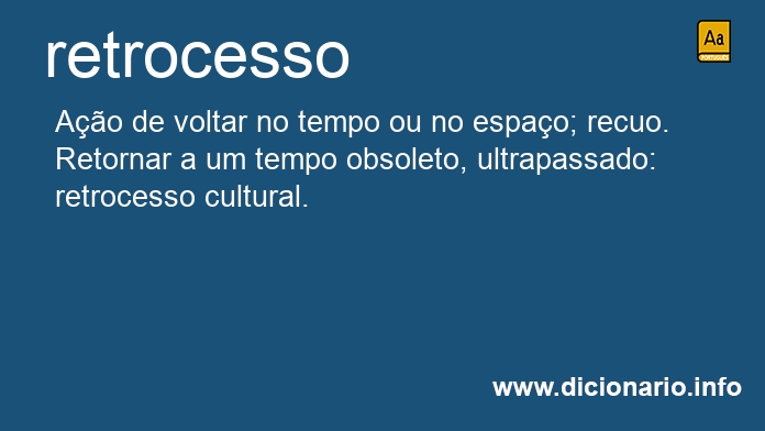 Significado de retrocesso