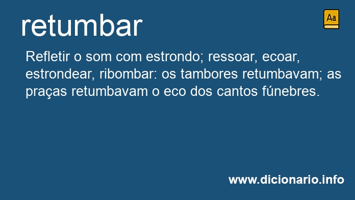 Significado de retumbar