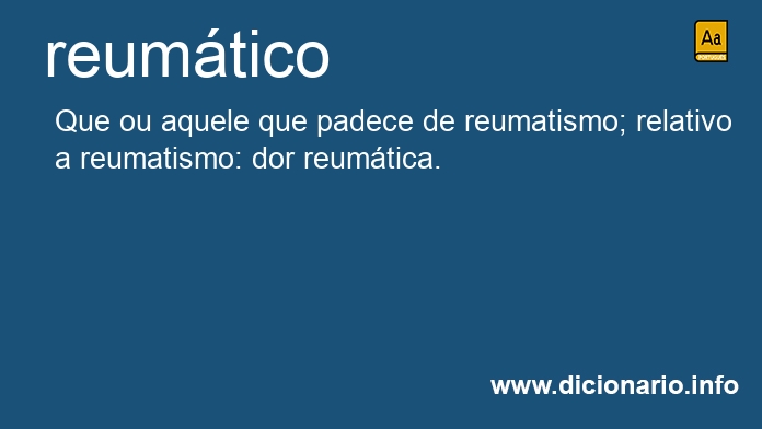 Significado de reumtico