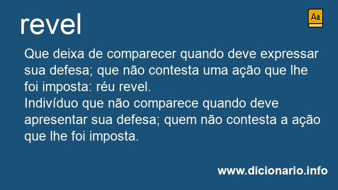 Revel - Dicio, Dicionário Online de Português