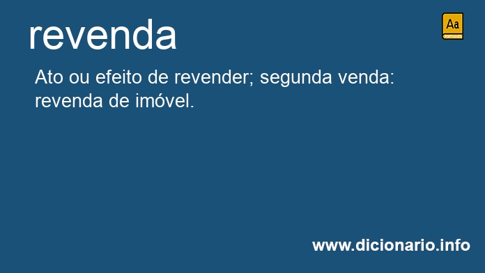 Significado de revenda