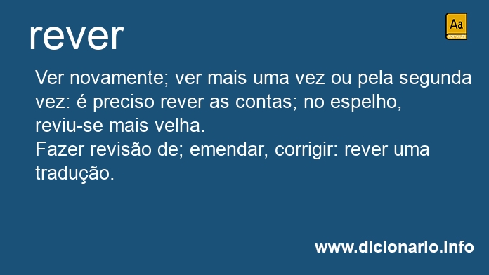 Significado de rever