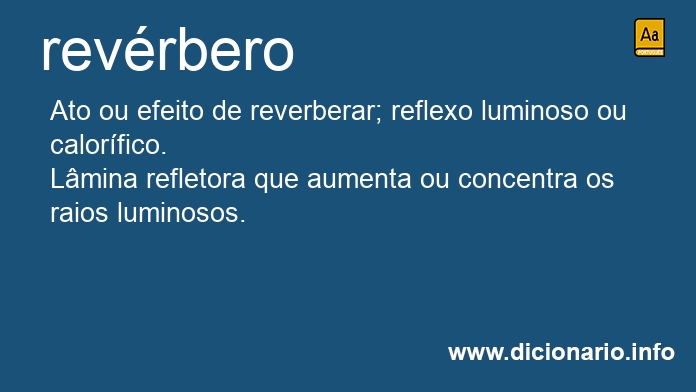 Significado de revrbera