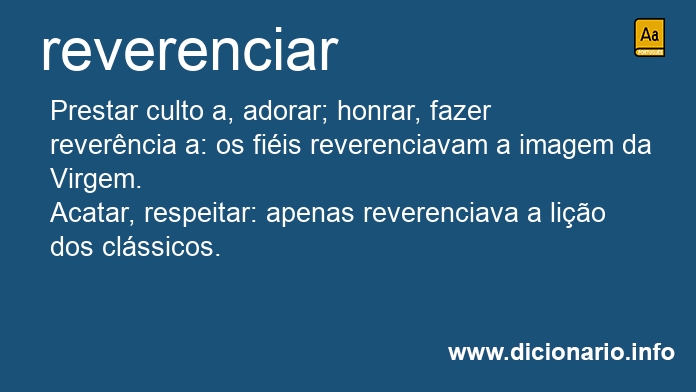 Significado de reverenciai