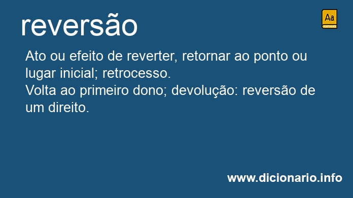 Significado de reverso