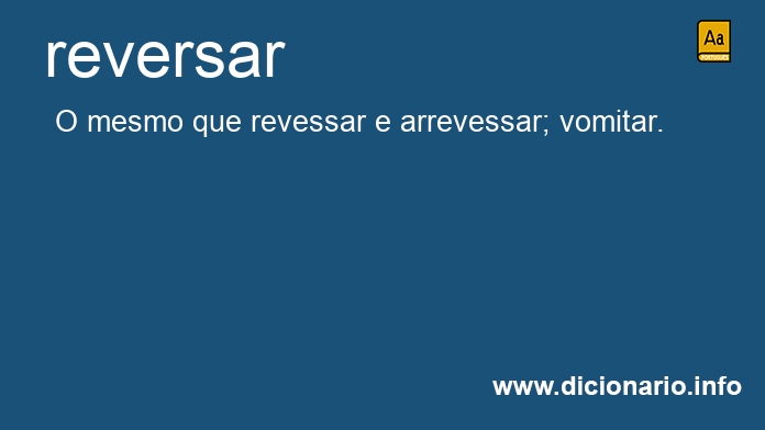 Significado de reversar