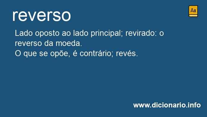 Significado de reverso