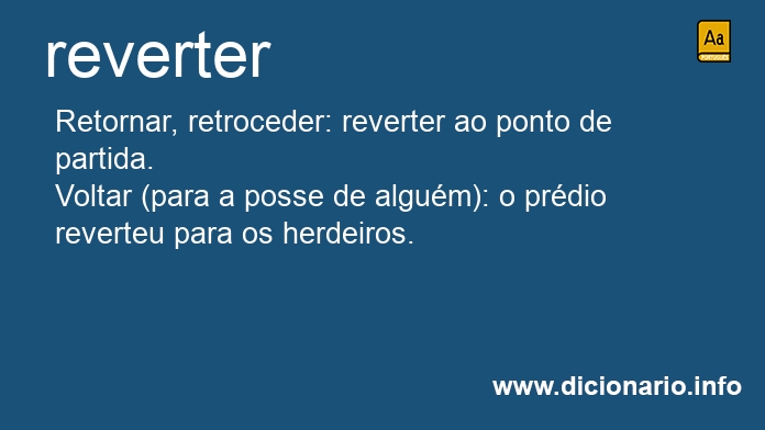 Significado de reverter