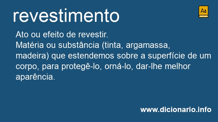 Significado de revestimento