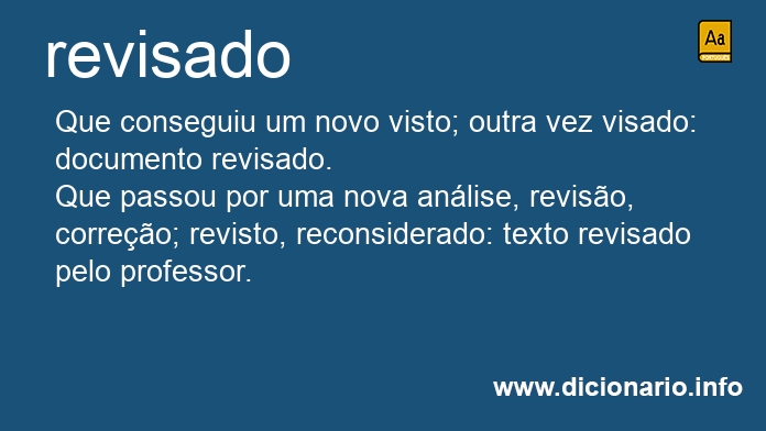 Significado de revisada