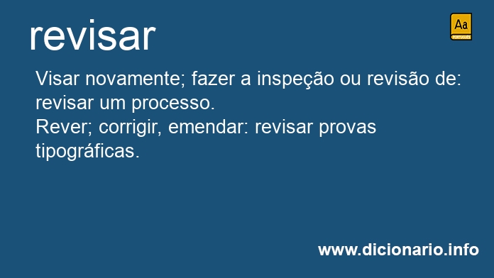 Significado de reviseis