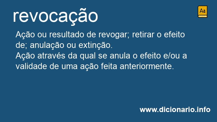 Significado de revocao