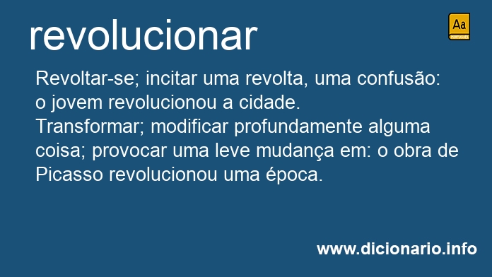 Significado de revoluciona