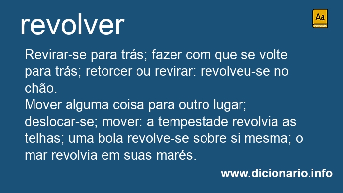 Significado de revolvais