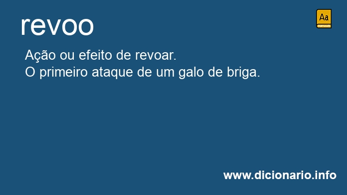 Significado de revoo
