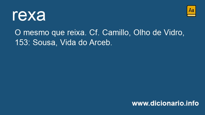 Significado de rexa