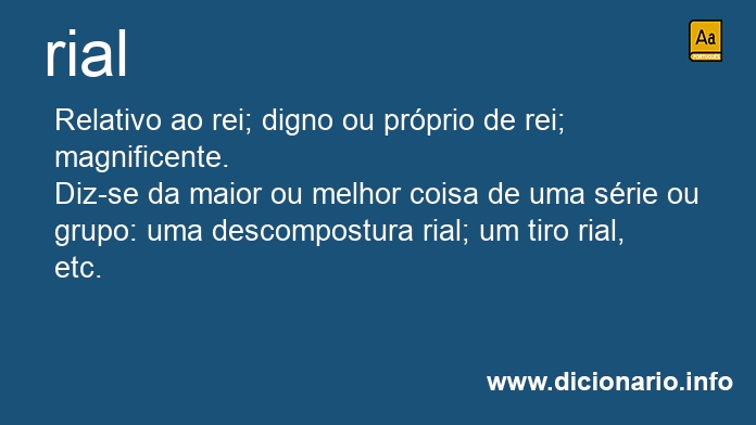 Significado de rial